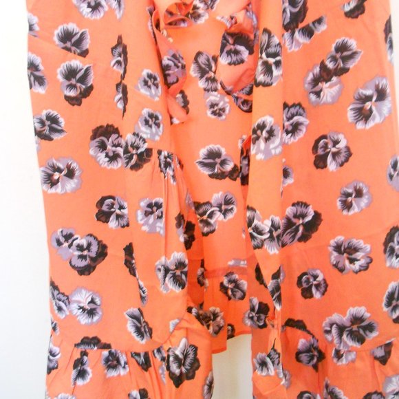 Women's 100% Polyester Pansy Robe (M) Size - Picture 8 of 10